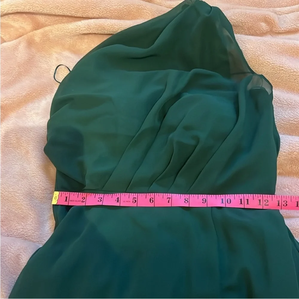 Birdy Grey | Women’s Size XS Elegant One-Shoulder Green Dress - Picture 8 of 9